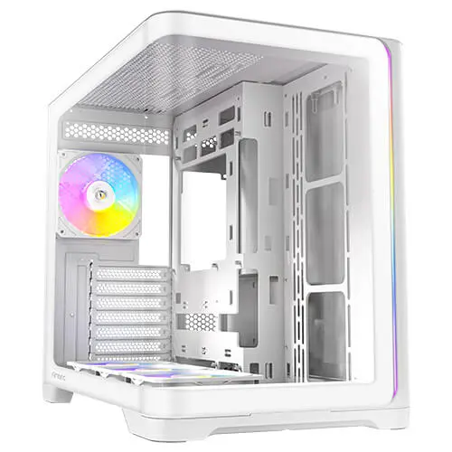 מארז מחשב ללא ספק Antec C5 Curve ARGB ATX Mid Tower – צבע לבן