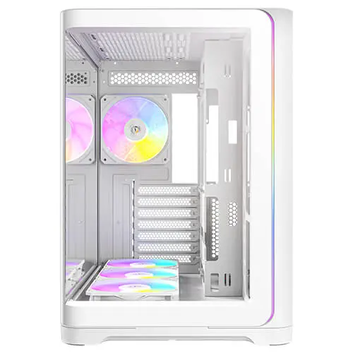 מארז מחשב ללא ספק Antec C5 Curve ARGB ATX Mid Tower – צבע לבן