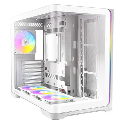 מארז מחשב ללא ספק Antec C5 Curve ARGB ATX Mid Tower – צבע לבן