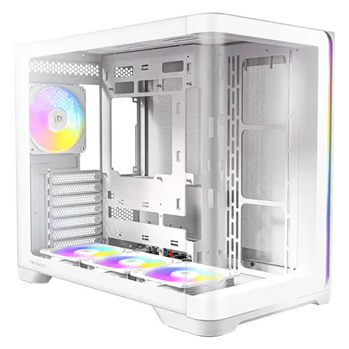 מארז מחשב ללא ספק Antec C5 Curve ARGB ATX Mid Tower – צבע לבן