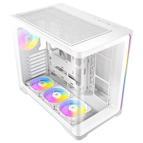 מארז מחשב ללא ספק Antec C5 Curve ARGB ATX Mid Tower – צבע לבן