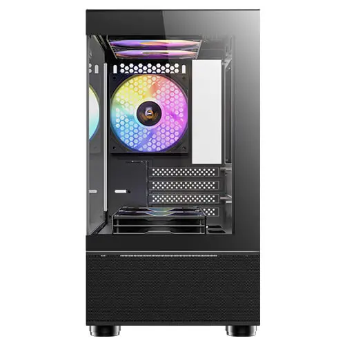 מארז מחשב ללא ספק Antec CX200M RGB ELITE Tempered Glass Micro-ATX Mini Tower – צבע שחור