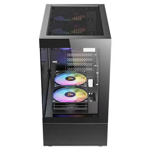 מארז מחשב ללא ספק Antec CX200M RGB ELITE Tempered Glass Micro-ATX Mini Tower – צבע שחור