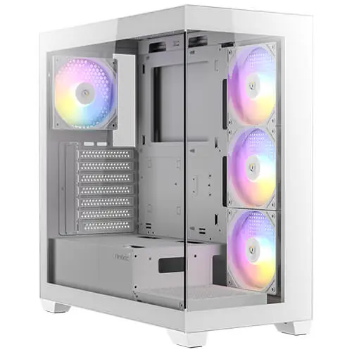 מארז מחשב ללא ספק Antec CX300 ARGB Tempered Glass ATX Mid Tower – צבע לבן