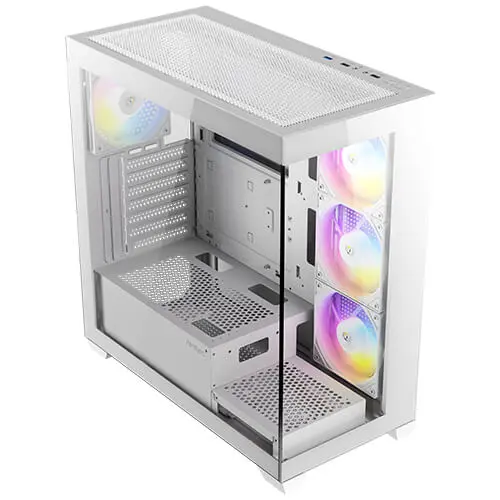 מארז מחשב ללא ספק Antec CX300 ARGB Tempered Glass ATX Mid Tower – צבע לבן