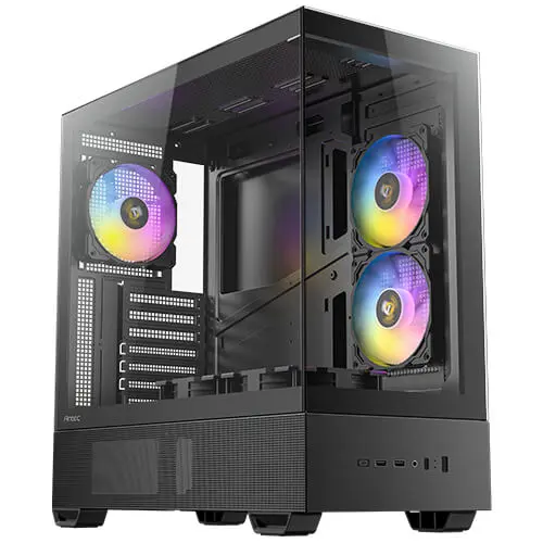 מארז מחשב ללא ספק Antec CX705 ARGB ATX Mid Tower – צבע שחור