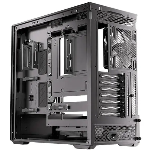 מארז מחשב ללא ספק Antec Flux Rear Tempered Glass ARGB ATX Mid Tower – צבע שחור