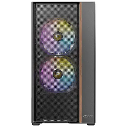מארז מחשב ללא ספק Antec Flux Rear Tempered Glass ARGB ATX Mid Tower – צבע שחור