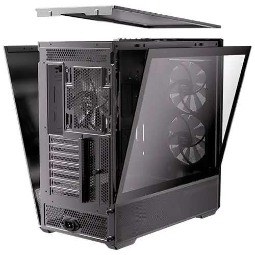 מארז מחשב ללא ספק Antec Flux Rear Tempered Glass ARGB ATX Mid Tower – צבע שחור