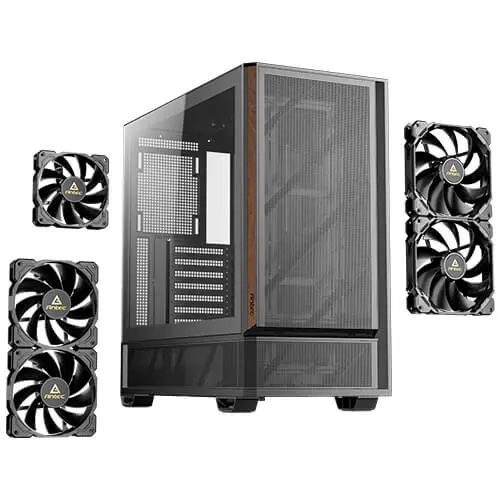 מארז מחשב ללא ספק Antec P30 Air Tempered Glass ATX Mid Tower – צבע שחור