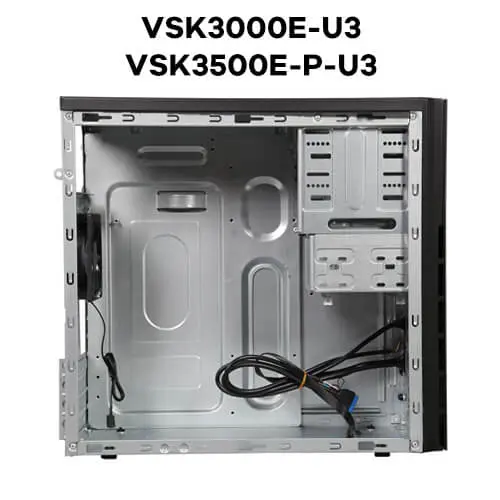 מארז מחשב ללא ספק Antec VSK3000B-U3 Micro-ATX Mini Tower – צבע שחור