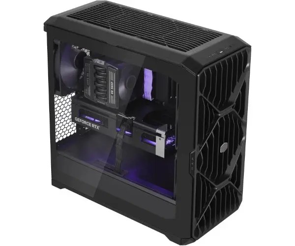 מארז מחשב ללא ספק Cooler Master HAF II 500 Tempered Glass ATX Mid Tower – צבע שחור