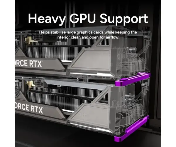 מארז מחשב ללא ספק Cooler Master HAF II 500 Tempered Glass ATX Mid Tower – צבע שחור