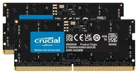 זיכרון למחשב נייד Crucial TD-CT2K16G56C46S5 32GB 2×16 DDR5 5600MHz