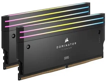 זיכרון למחשב נייח Corsair Dominator Titanium RGB CMP32GX5M2B6000C30 32GB 2×16 DDR5 6000MHz