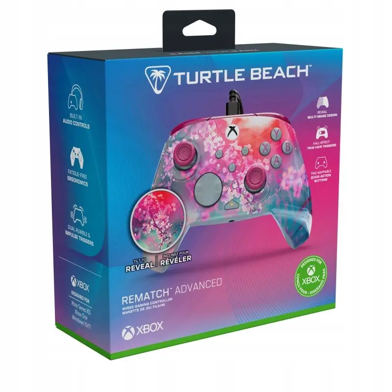 בקר משחק חוטי Turtle Beach Rematch Advanced Wired Kyoto Bloom ל-Xbox/PC