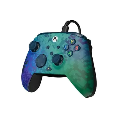 בקר משחק חוטי Turtle Beach Rematch Glow Advanced Wired ל-Xbox/PC בצבע ירוק/טורקיז