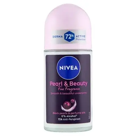 דאודורנט רול-און לאישה Nivea Pearl & Beauty – בנפח 50 מ"ל