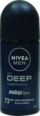 דאודורנט רול-און לגבר Nivea Deep – בנפח 50 מ"ל