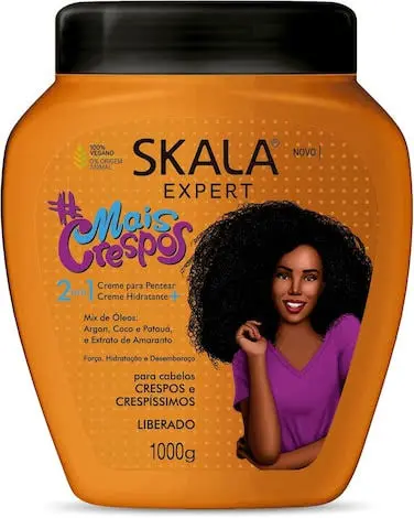 קרם לחות לשיער מתולתל Skala Mais Crespos Expert Perfect Super Curly Hair Trmt 2 In1 Conditioner – בנפח 1000 מ"ל