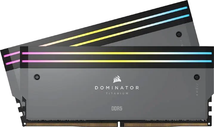 זיכרון למחשב נייח Corsair Dominator Titanium RGB CMP32GX5M2B6000Z30 32GB 2×16 DDR5 6000MHz