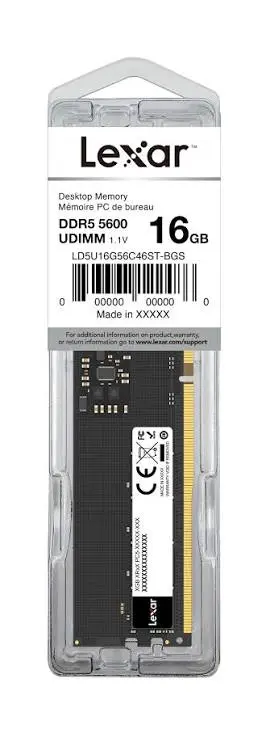 זיכרון למחשב נייח Lexar LD5U16G56C46ST-BGS 16GB DDR5 5600MHz