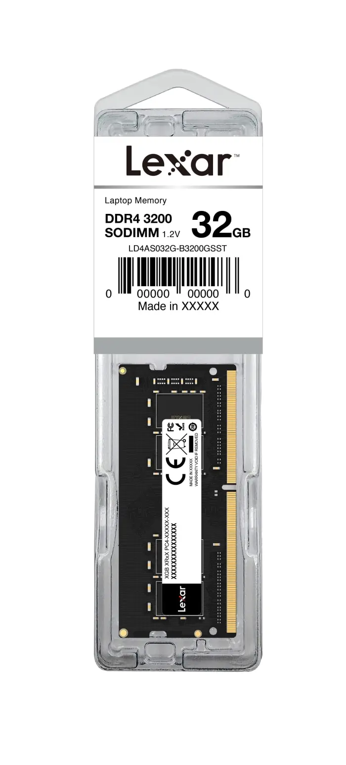 זיכרון למחשב נייד Lexar LD4AS032G-B3200GSST 32GB DDR4 3200MHz
