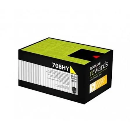 טונר מקורי צהוב Lexmark 70C8HYE