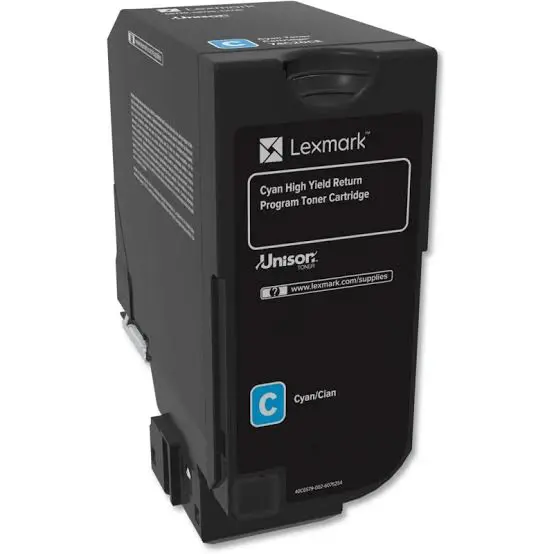 טונר מקורי ציאן Lexmark 74C5HC0