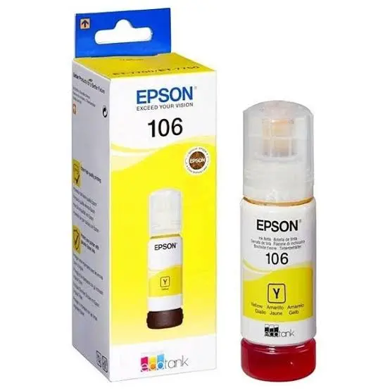 בקבוקון דיו מקורי צהוב Epson C13T00R440 106