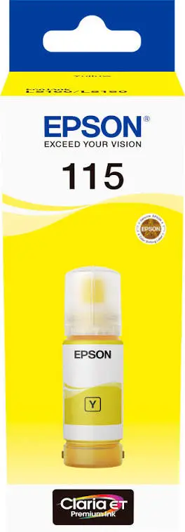 בקבוקון דיו מקורי צהוב Epson C13T07D44A 115