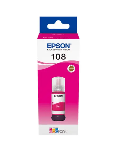 בקבוקון דיו מקורי מגנטה Epson C13T09C34A 108