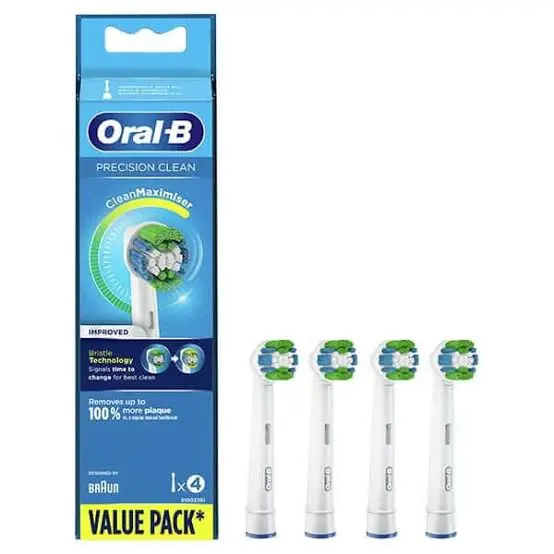 ראשים למברשת שיניים חשמלית לניקוי יסודי Oral-B Pro Precision Clean – ארבע יחידות