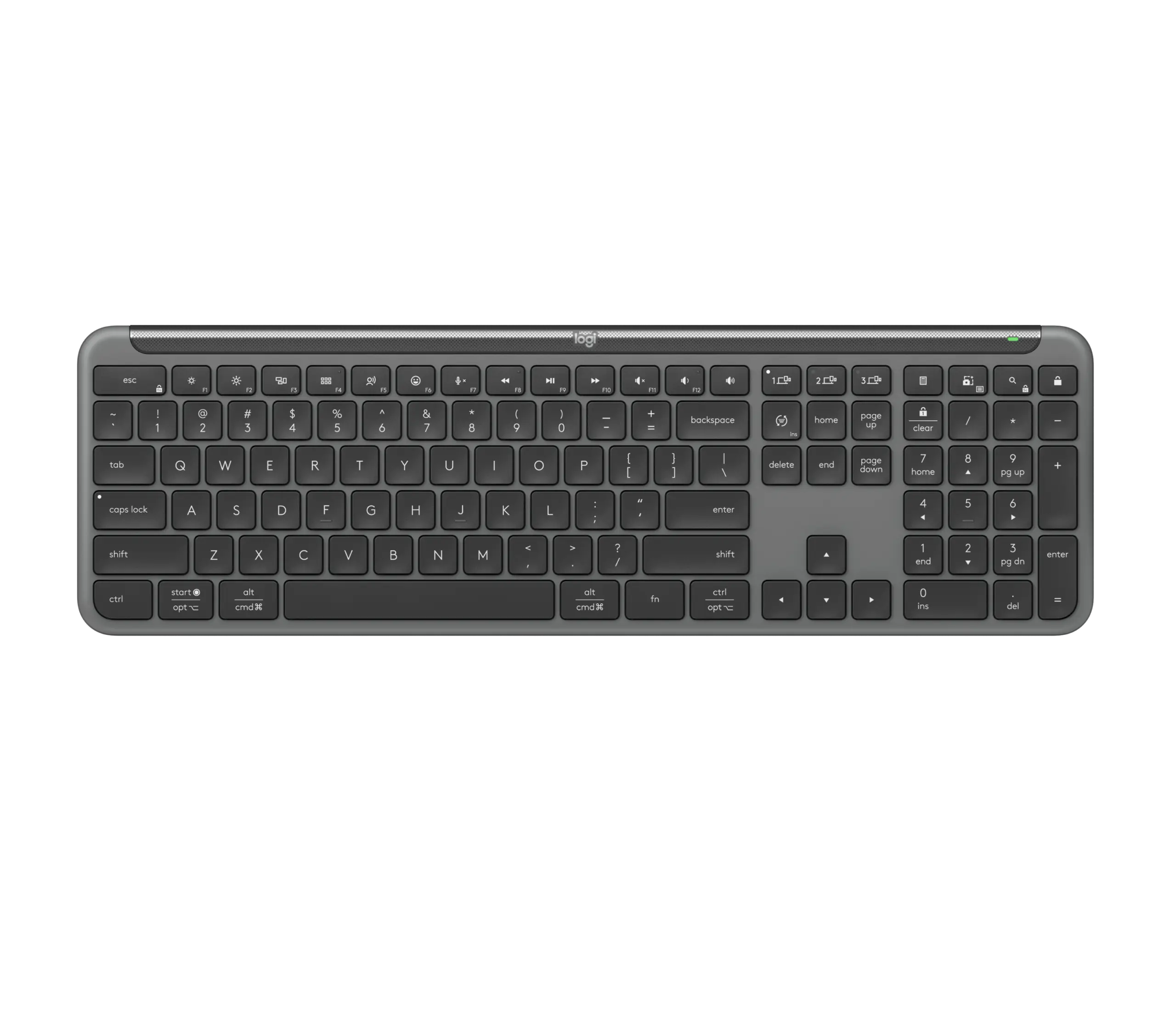 מקלדת גיימינג אלחוטית Logitech Signature Slim Keyboard K950 – בצבע Graphite