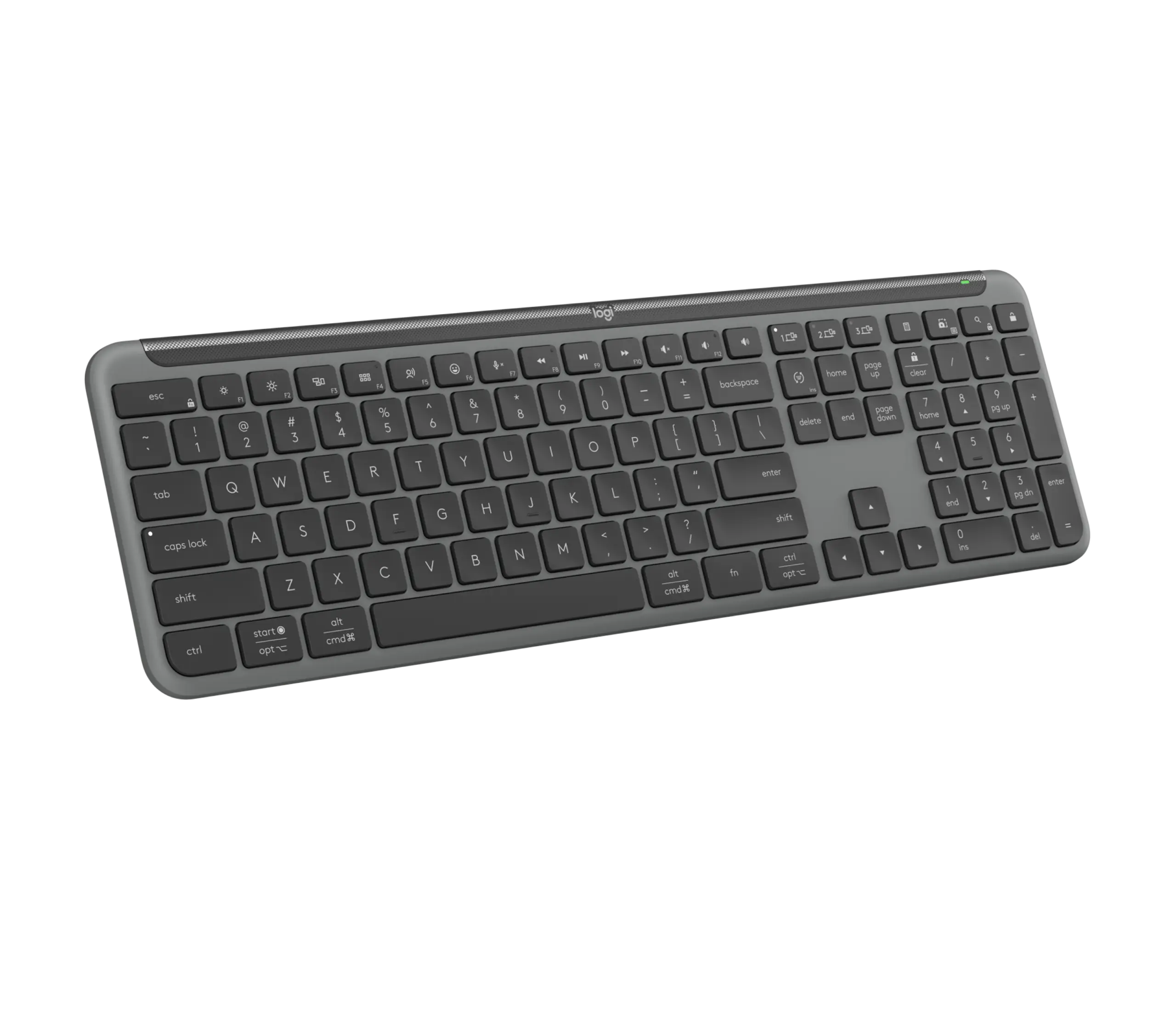 מקלדת גיימינג אלחוטית Logitech Signature Slim Keyboard K950 – בצבע Graphite