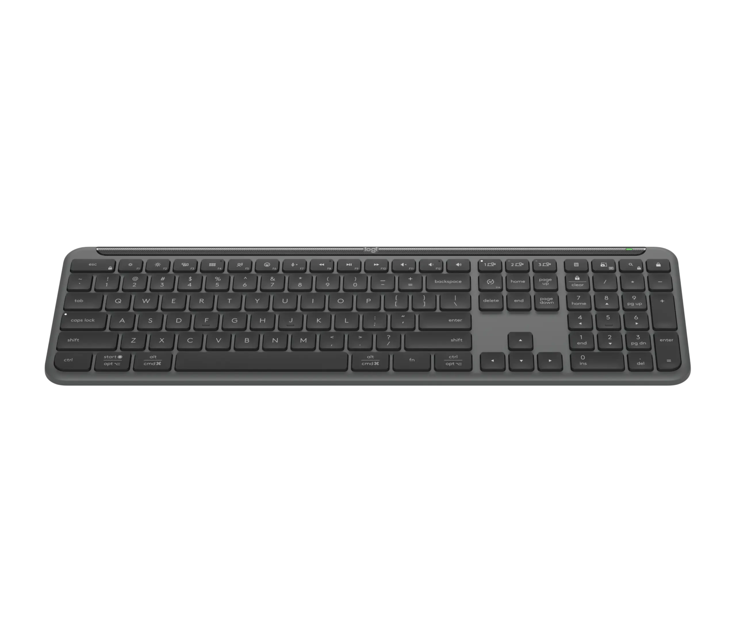 מקלדת גיימינג אלחוטית Logitech Signature Slim Keyboard K950 – בצבע Graphite