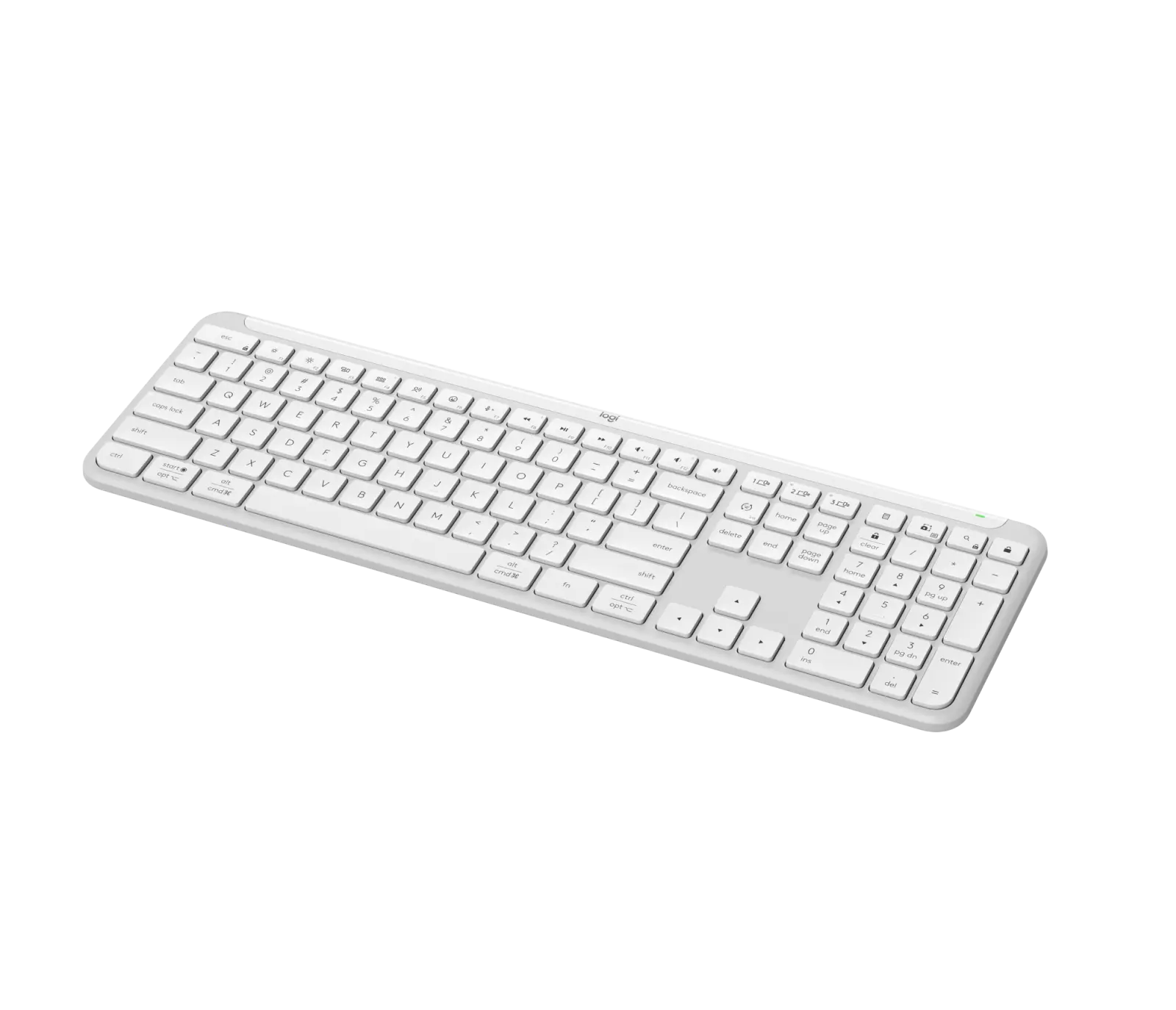 מקלדת גיימינג אלחוטית Logitech Signature Slim Keyboard K950 – בצבע Off-white