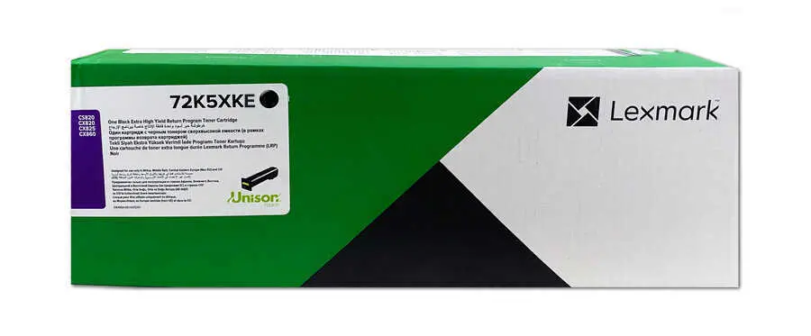 טונר מקורי שחור Lexmark 72K5XKE