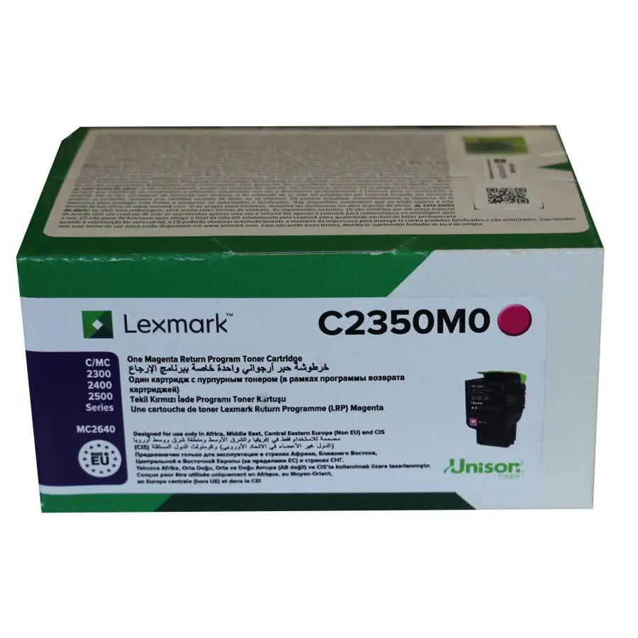 טונר מקורי מגנטה Lexmark C2350M0