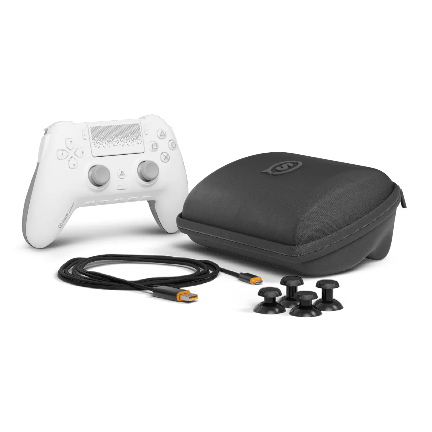 בקר משחק אלחוטי SCUF Omega ל-PS5/PC בצבע לבן