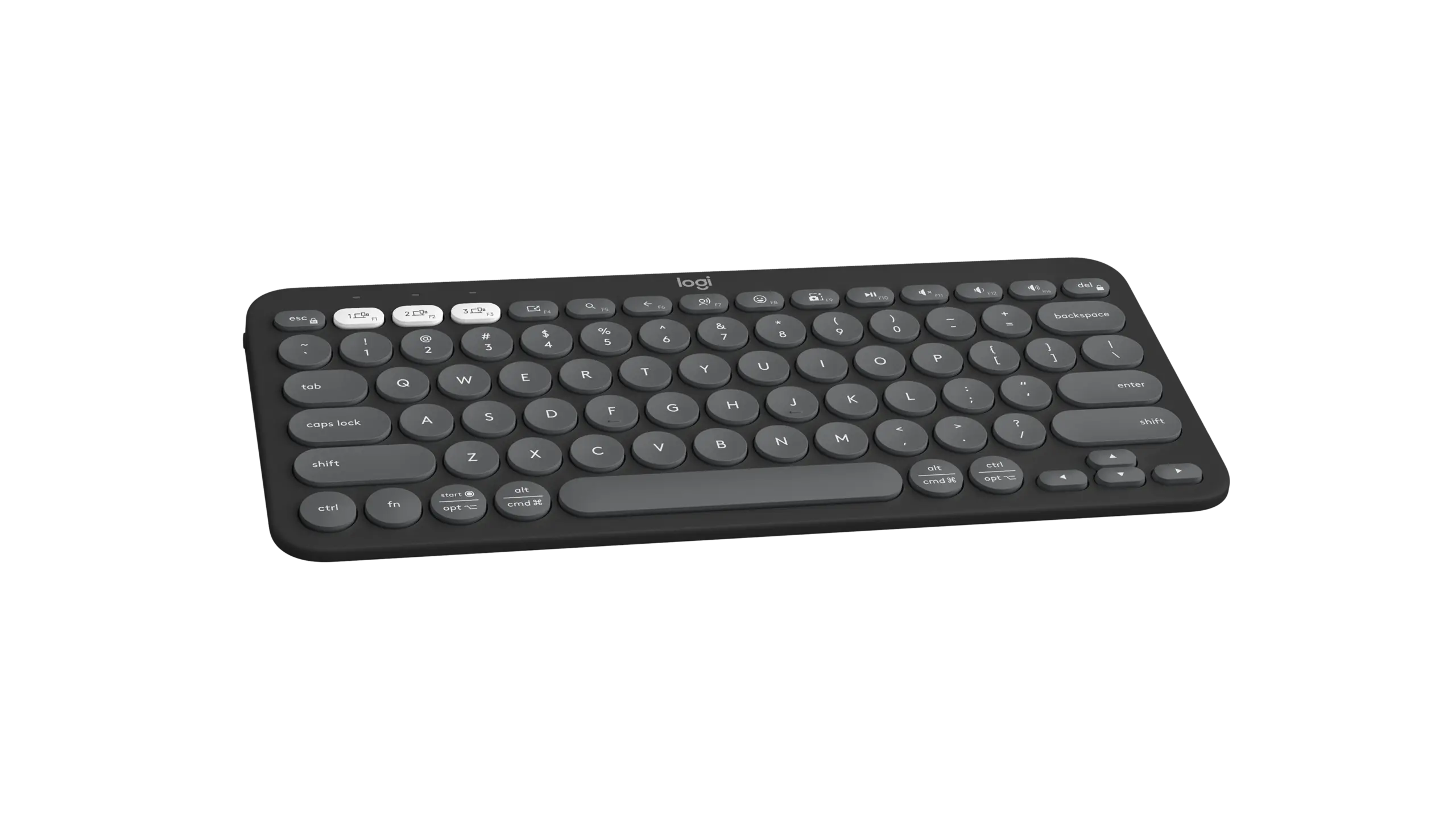 מקלדת אלחוטית Logitech Pebble Keys 2 K380s – בצבע גרפיט