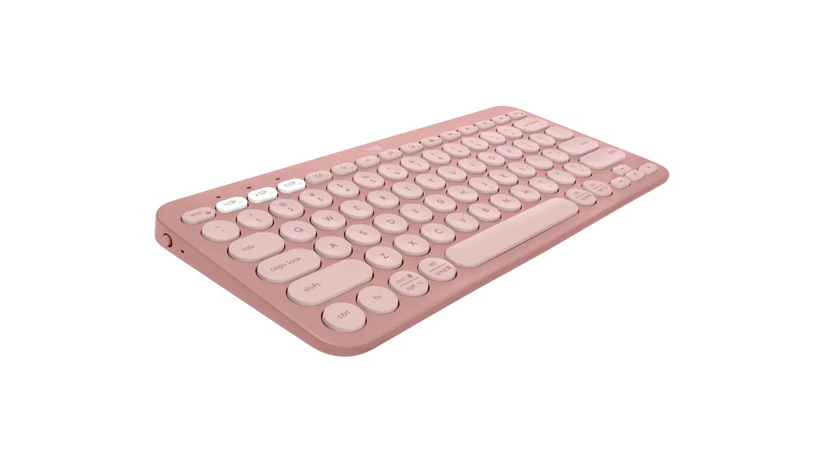 מקלדת אלחוטית Logitech Pebble Keys 2 K380s – בצבע ורוד