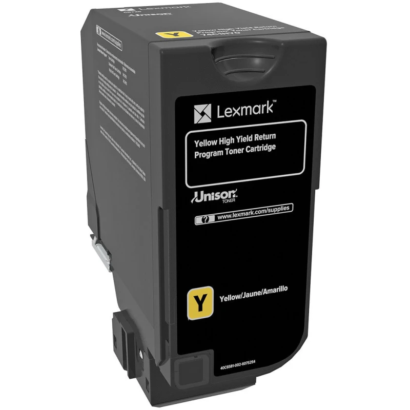 טונר מקורי צהוב Lexmark 74C5HY0