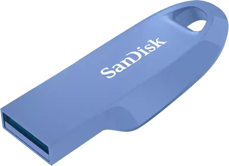 זיכרון נייד SanDisk Ultra Curve USB 3.2 – דגם SDCZ550-032G-G46NB – נפח 32GB – בצבע כחול נייבי