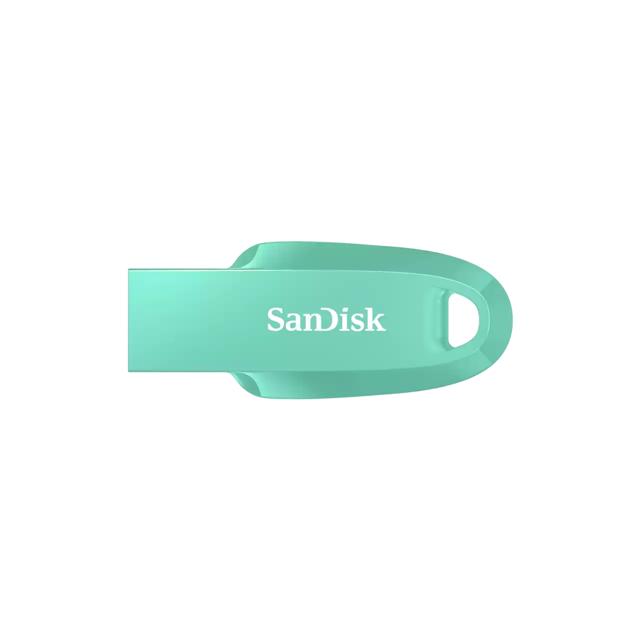 זיכרון נייד SanDisk Ultra Curve USB 3.2 – דגם SDCZ550-128G-G46G – נפח 128GB – בצבע ירוק מנטה