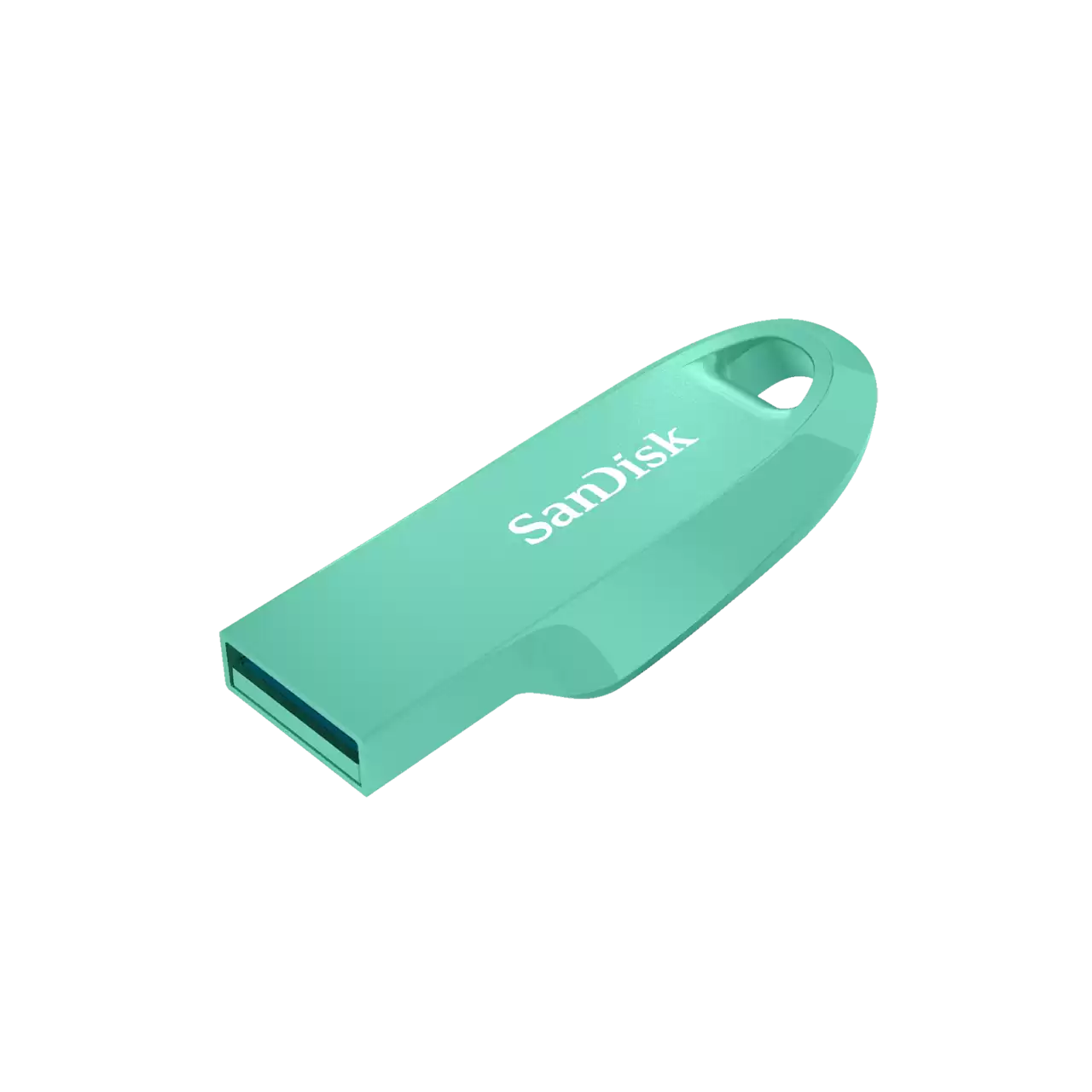 זיכרון נייד SanDisk Ultra Curve USB 3.2 – דגם SDCZ550-064G-G46G – נפח 64GB – בצבע ירוק